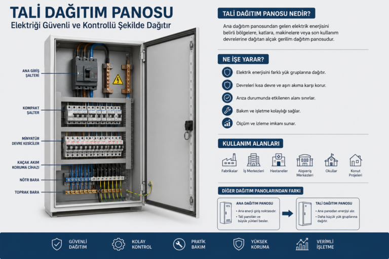 Tali Dağıtım Panosu Nedir? Ne İşe Yarar ve Nasıl Seçilir?