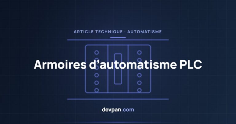 Conception d’une armoire d’automatisme PLC : structure des E/S, alimentation 24 V DC et séparation des signaux