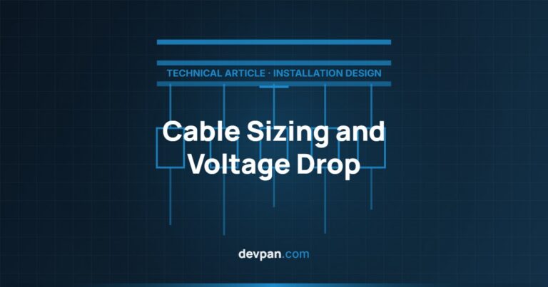 Cable Sizing and Voltage Drop Calculation