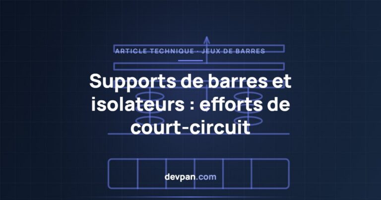 Choix des supports de barres et des isolateurs : efforts de court-circuit