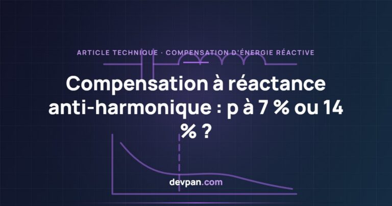 Compensation à réactance anti-harmonique : p à 7 % ou 14 % ?