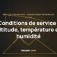 Conditions de service d’un tableau avec courbe de déclassement en altitude et en température – Devpan