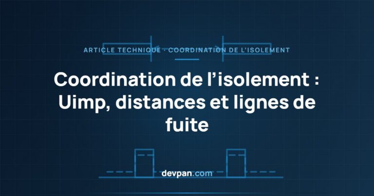 Coordination de l’isolement dans les tableaux : Uimp, distances d’isolement et lignes de fuite