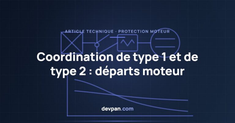 Coordination de type 1 et de type 2 sur les départs moteur
