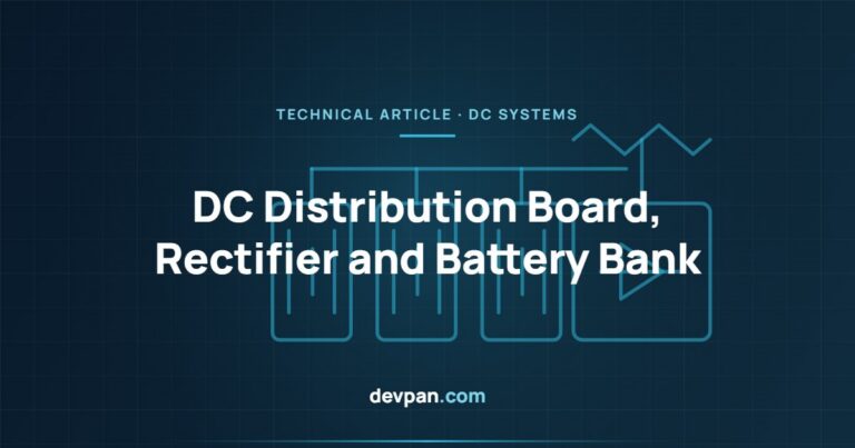 DC Distribution Board: Rectifier, Battery Bank and 110/220 VDC Supply