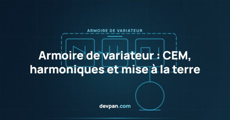 Armoire de variateur de vitesse (VFD) : CEM, harmoniques et mise à la terre