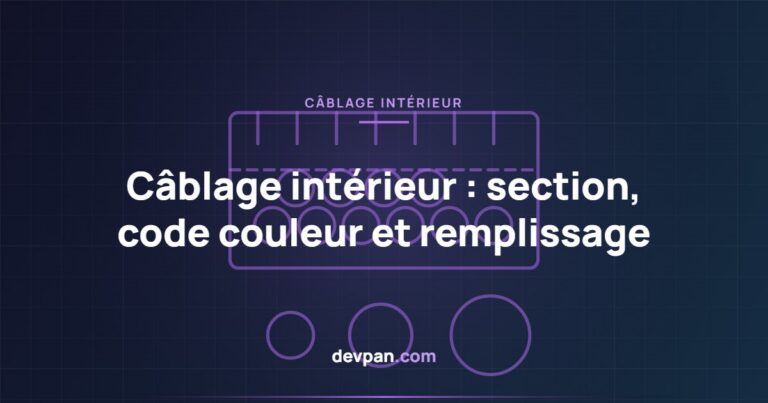Câblage intérieur des tableaux : section, code couleur et taux de remplissage des goulottes
