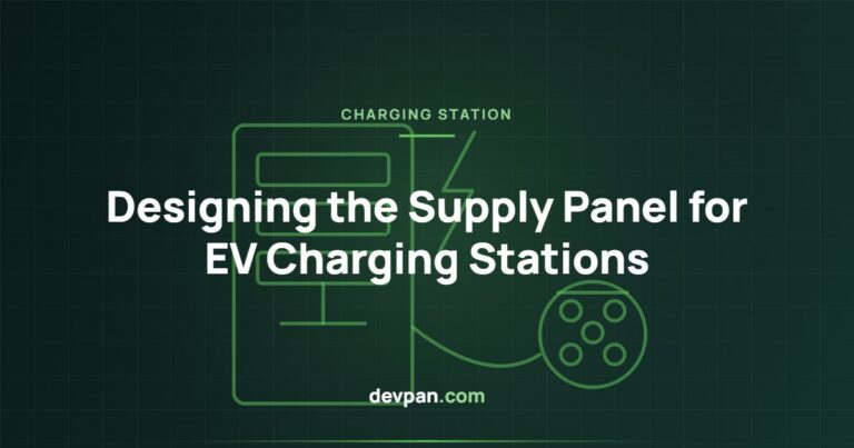 Designing the Supply Panel for an Electric Vehicle Charging Station