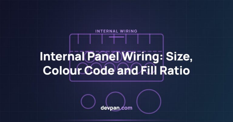 Internal Panel Wiring: Conductor Size, Colour Code and Trunking Fill Ratio