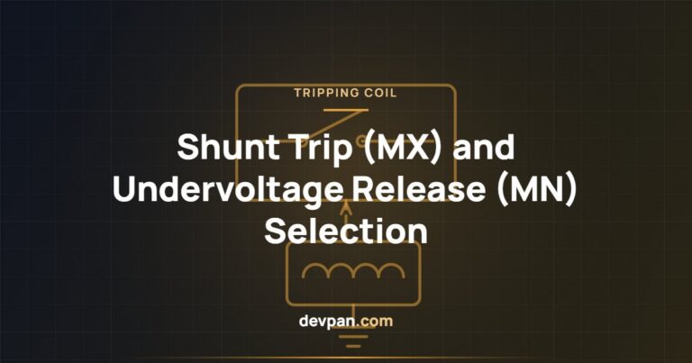 Shunt Trip (MX) and Undervoltage Release (MN): Which One and Where?