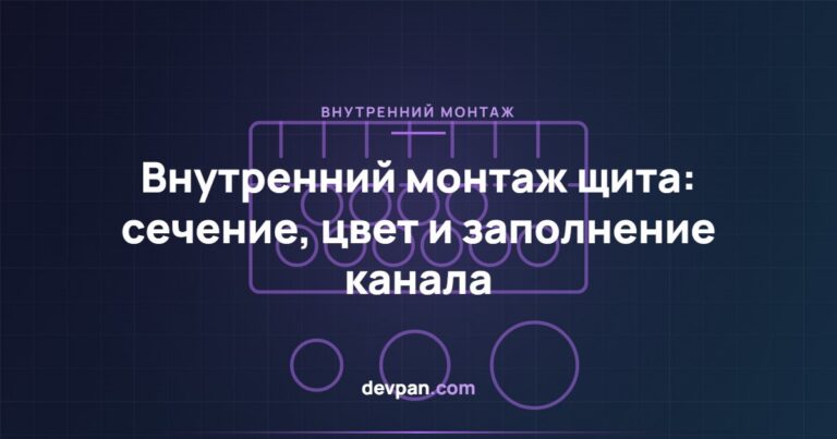 Внутренний монтаж щита: сечение, цветовая маркировка и заполнение кабель-канала