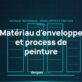 Schéma des couches de traitement de surface et de peinture