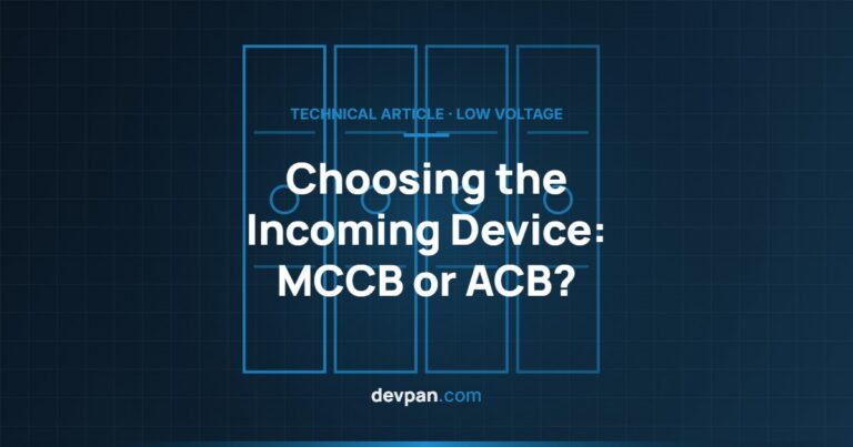 Choosing the Incoming Device: MCCB or ACB?