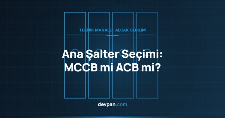 Ana Şalter Seçimi: MCCB mi ACB mi?
