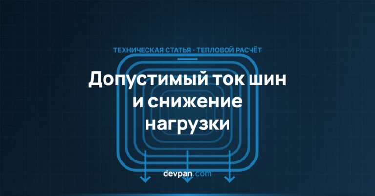 Дерейтинг шин: как скорректировать допустимый ток