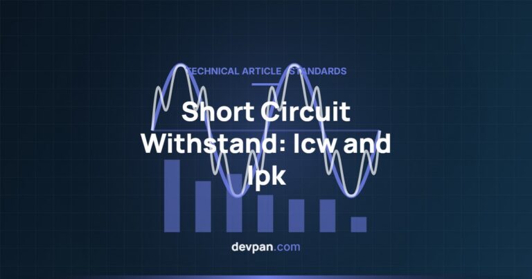 Short Circuit Withstand in Switchboards: Icw, Ipk and Conditional Rating