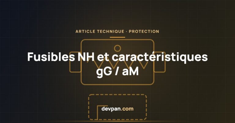 Choix des fusibles NH : caractéristiques gG et aM et tailles