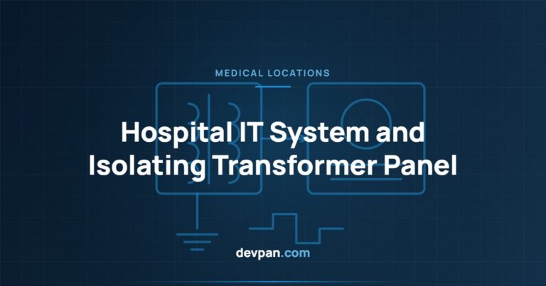 Hospital IT System Panel: Medical Isolating Transformer and Group 2 Areas