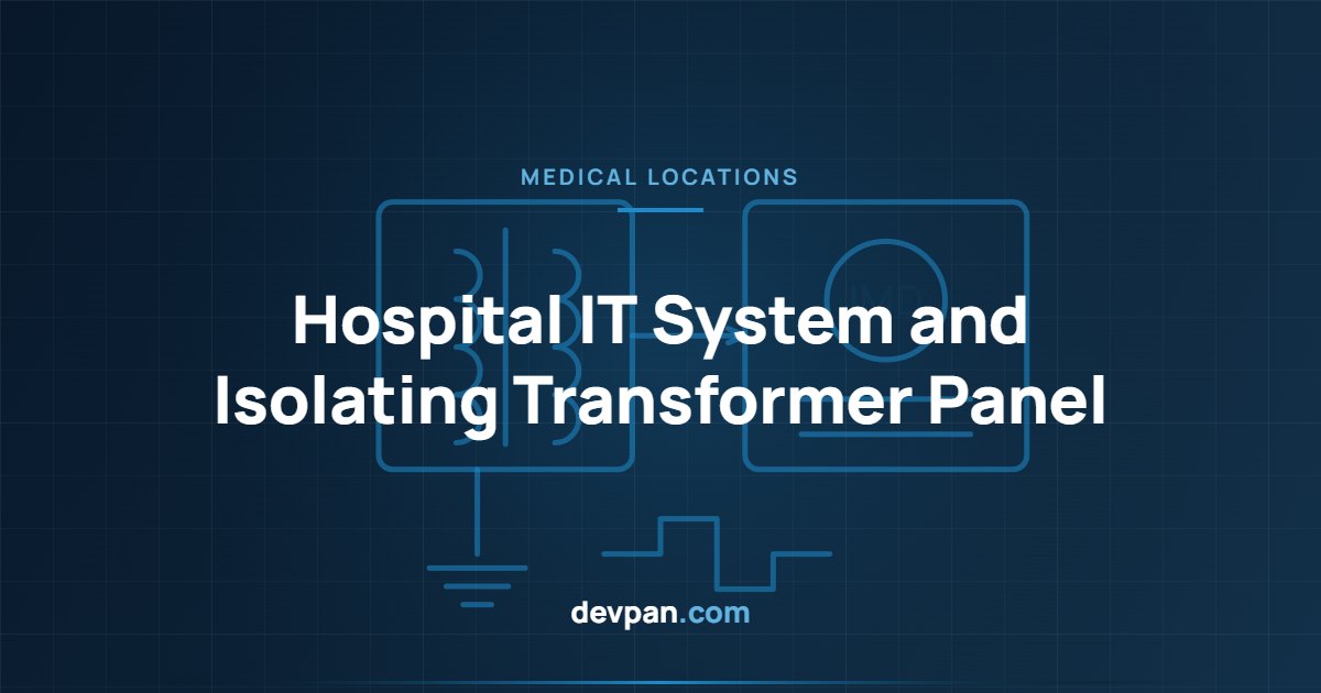 Operating theatre medical IT system panel with isolating transformer and insulation monitoring device