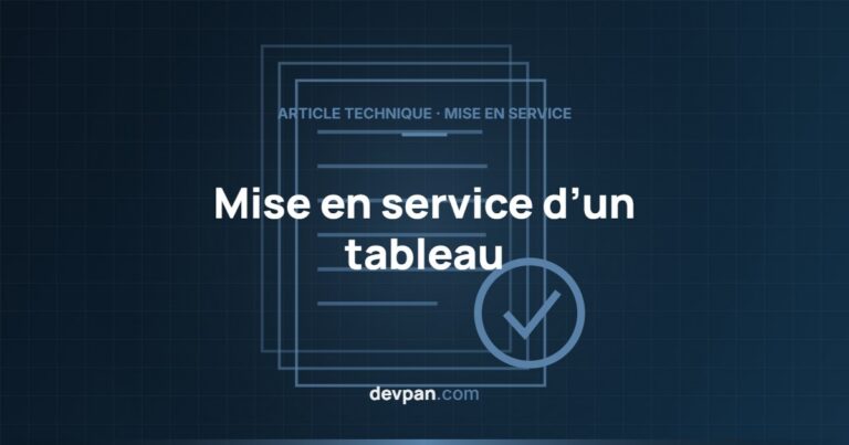 Liste de contrôle de mise en service d’un tableau : vérification pas à pas sur site