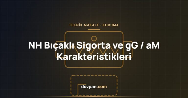 NH Bıçaklı Sigorta Seçimi: gG ve aM Karakteristikleri, Boy Sınıfları
