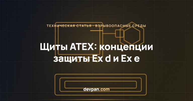 Щиты ATEX: концепции защиты Ex d и Ex e