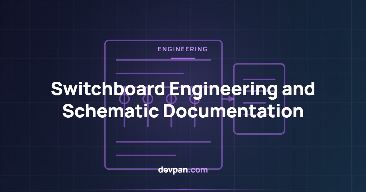 Single line diagram, control schematics and terminal plan structure in switchboard engineering