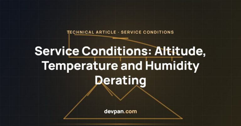 Switchboard Service Conditions: Altitude, Temperature and Humidity Derating