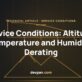 Switchboard service conditions with an altitude and temperature derating curve – Devpan