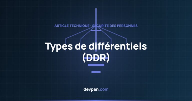 Types de différentiels (DDR) : différences entre AC, A, F et B