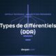 Schéma comparatif des types de différentiels AC, A, F et B