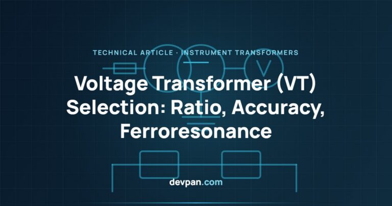 Voltage Transformer (VT) Selection: Ratio, Accuracy Class and Ferroresonance