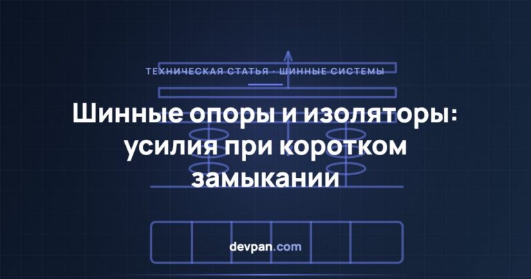 Выбор шинных изоляторов и опор: электродинамические усилия при КЗ