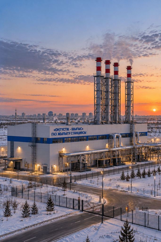 Chaufferie au gaz d’Astana — Centrale électrique, Astana, Kazakhstan — Devpan
