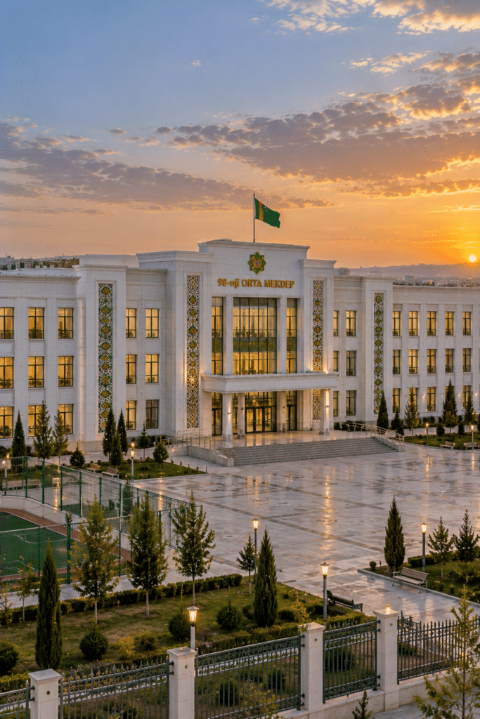 مشروع 98 مدرسة — مجمع مدارس, تركمانستان — Devpan