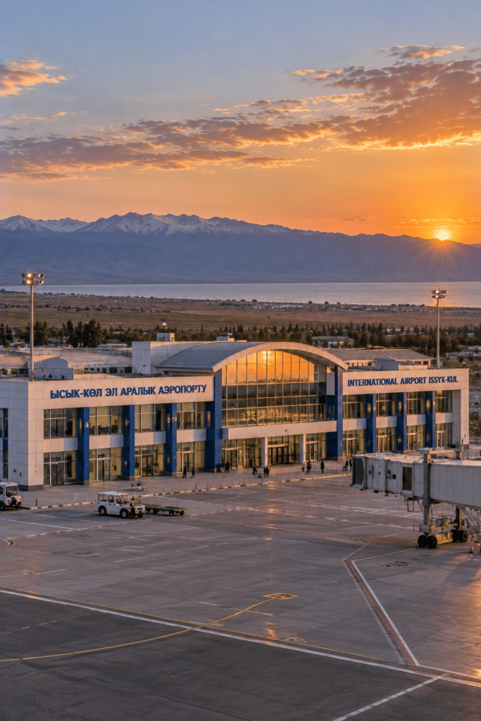 Issyk-Kul Airport — Airport terminal, Issyk-Kul, Kyrgyzstan — Devpan