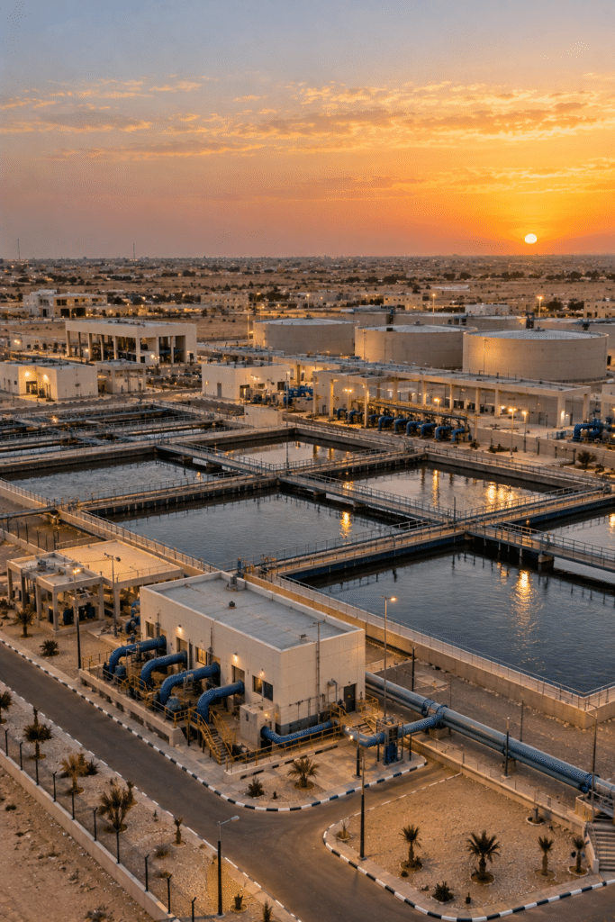 Station de traitement d’eau de Nouakchott — Station de traitement des eaux, Nouakchott, Mauritanie — Devpan