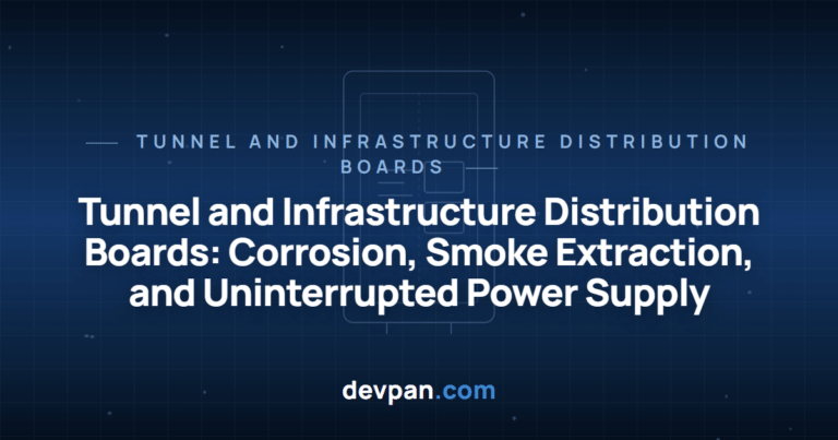 Tunnel and Infrastructure Distribution Boards: Corrosion, Smoke Extraction, and Uninterrupted Power Supply