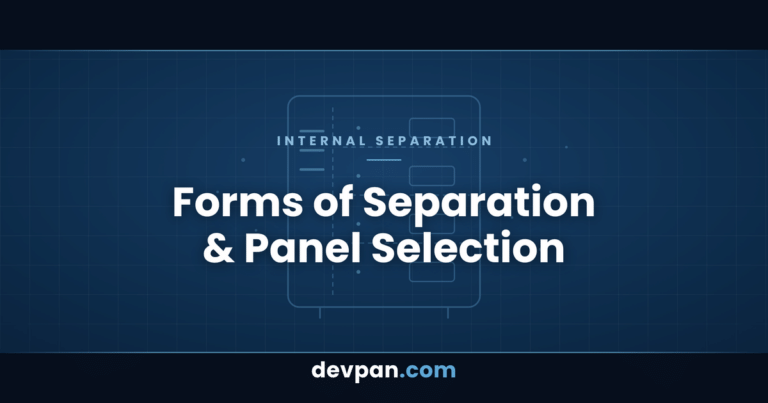 What Is Form of Separation? A Guide to Form 1, 2, 3 and 4 Internal Separation in Low-Voltage Panels