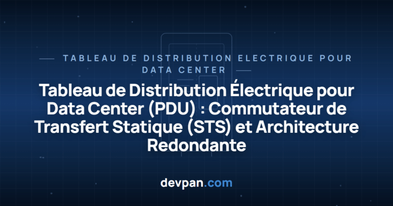 Tableau de Distribution Électrique pour Data Center (PDU) : Commutateur de Transfert Statique (STS) et Architecture Redondante