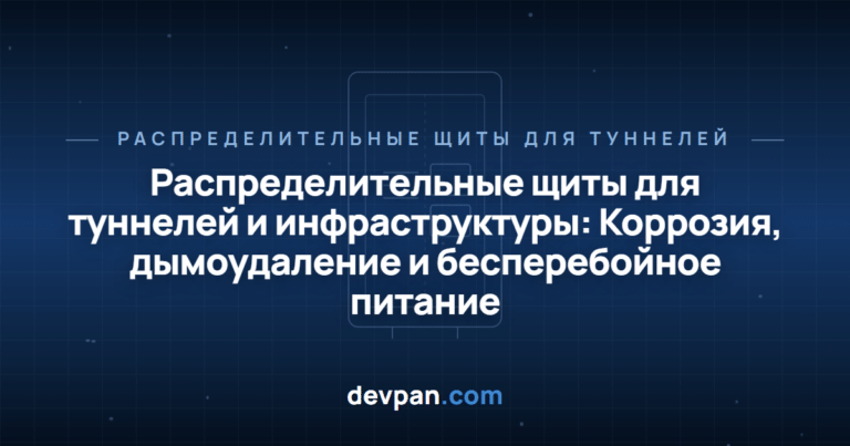 Распределительные щиты для туннелей и инфраструктуры: Коррозия, дымоудаление и бесперебойное питание